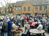 Easter gathering for the Walk of Witness