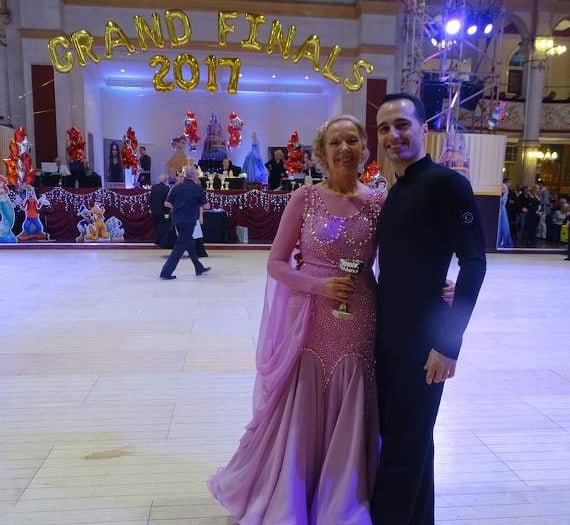 Glynis dances into Blackpool ballroom finals