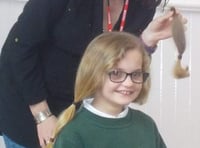 Caring Maddison lops her long locks for charity