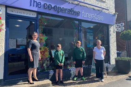 ‘Phenomenal’ school art display by Shottermill pupils at funeral home