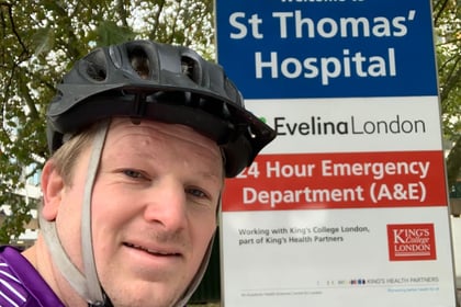 Policeman completes charity bike ride for son