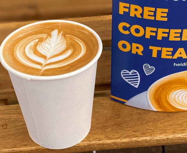 Win a FREE hot drink every week for the rest of the year at Heidi's