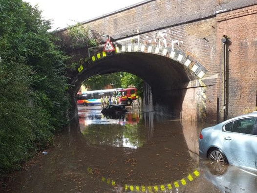 Maddy Rothbart had a lucky escape when her car filled with water