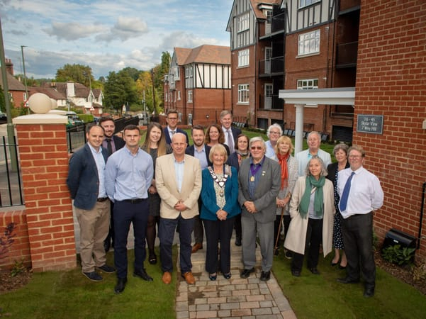 Haslemere’s mayor and councillors visit new homes