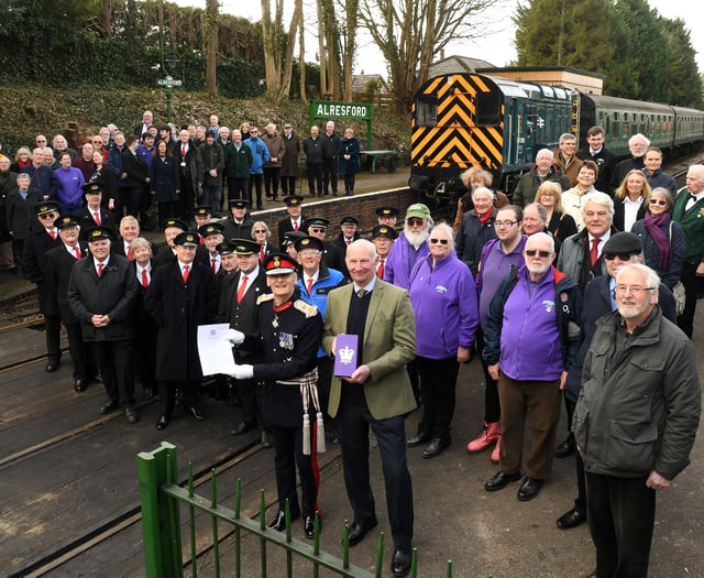 Watercress Line gets a belated gift from the late Queen