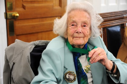 Lady Tindle honoured for services to Farnham