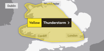 Met Office issues warning for thunderstorms in London and South East