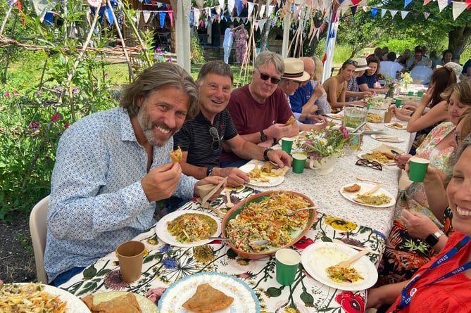 Comedian John Bishop drops in for lunch at Space2Grow