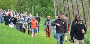 Hogs Back ‘beats the bounds' at hop blessing – but no head banging!