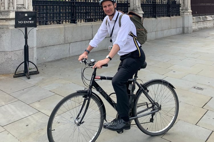 Chancellor Jeremy Hunt will get back in the saddle at the Farnham Charity Bike Ride on Sunday, July 2