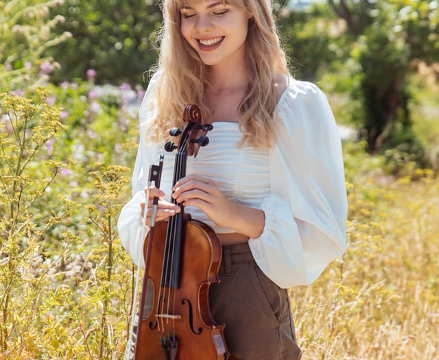 Steep violinist Alexandra Peel plays St Peter's Church in Petersfield