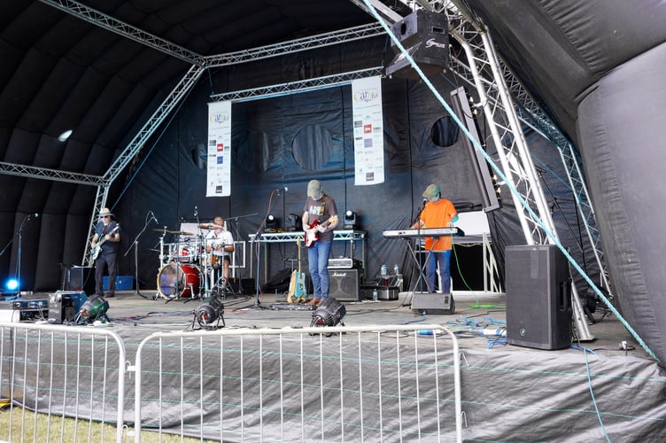 The Weyfest organisers brought a  selection of local artists to the Farnham Carnival Fayre stage