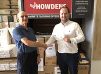 Alton Men's Shed receives a donation from joinery firm Howdens