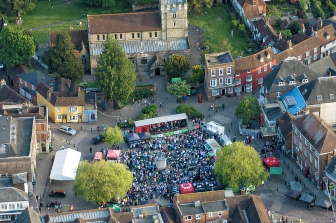 Summer Festival aerial