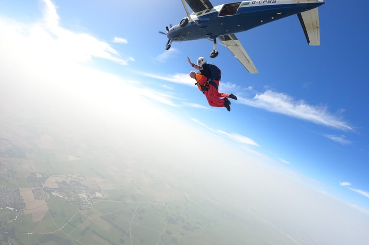 Charles Wylie skydive