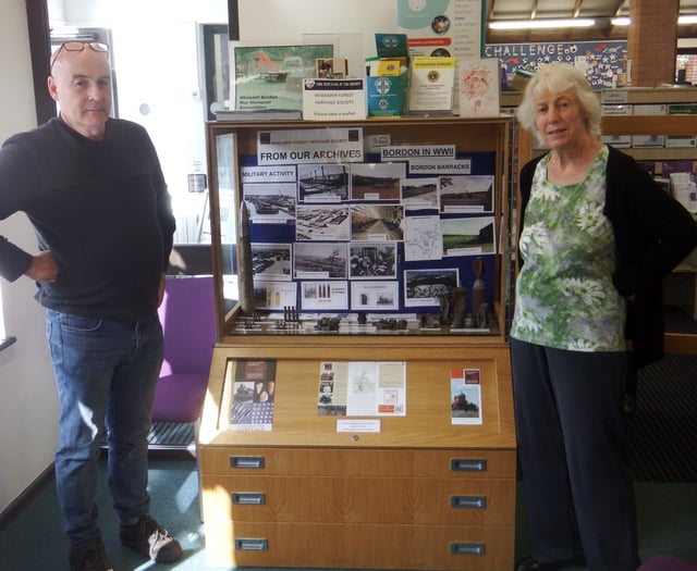 New library display reveals relics of Bordon in the Second World War