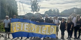 Petersfield Town fans complete 20 mile charity walk to Portsmouth