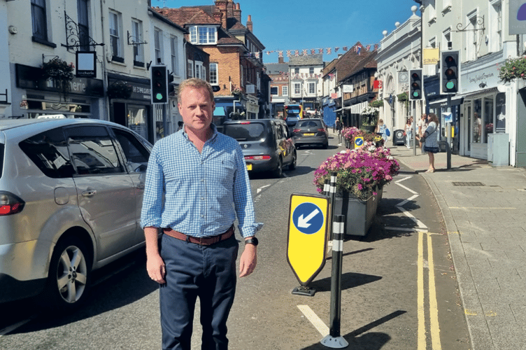 Greg Stafford, Conservative parliamentary candidate for the new Farnham and Bordon constituency, in Downing Street, Farnham