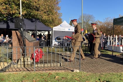 WATCH: Last Post sounded at Whitehill & Bordon Remembrance service