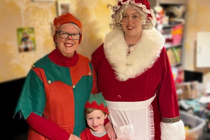 Mrs Claus is coming to town as Bordon mum  dresses the part for RSPCA