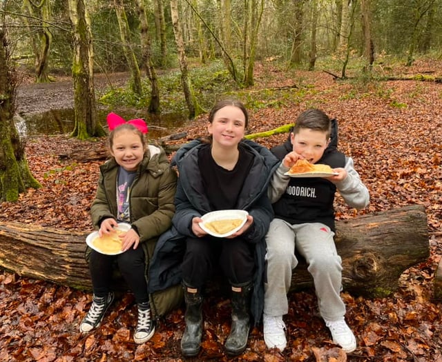 Rangers cook up pancake day treat for Bordon Inclosure visitors