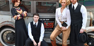 Bonnie & Clyde hold up Woking before New Victoria Theatre show