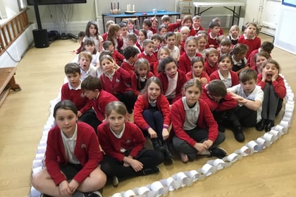Binsted School celebrates leap year with leaps for kindness