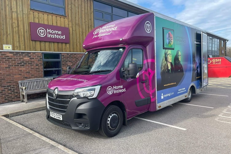 Home Instead dementia simulation bus