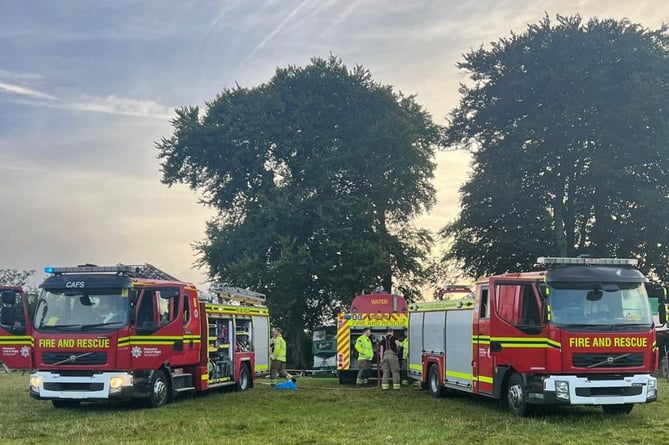 Bereleigh East Meon Marquee Fire