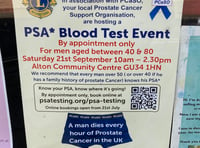 Prostate cancer test event could be a lifesaver