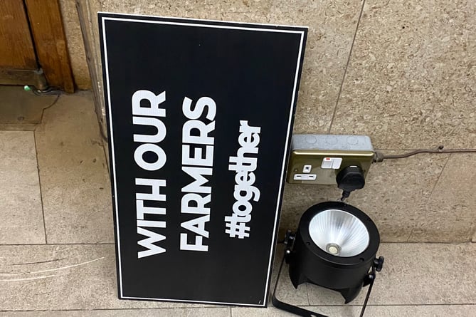 Farming placard Whitehall