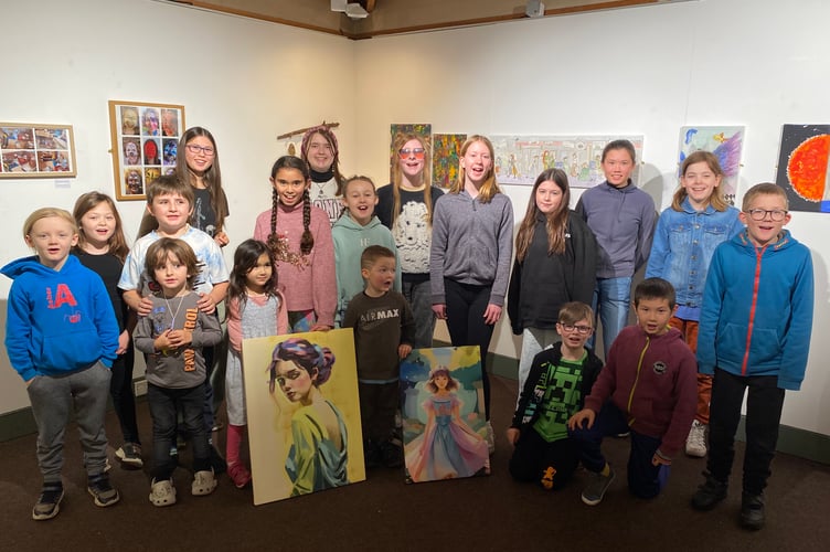 Homeschool art exhibition Allen Gallery Alton