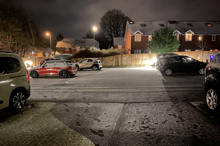 Queen Elizabeth Place car park, Alton, January 8th 2025.