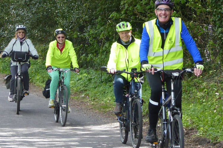 Cycle Alton cycling festival ride, River Hill, May 7th 2021.