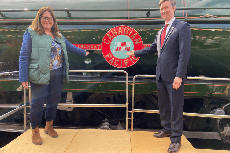 Eilish McGuinness and Robert Fry, Alresford station, March 19th 2025.