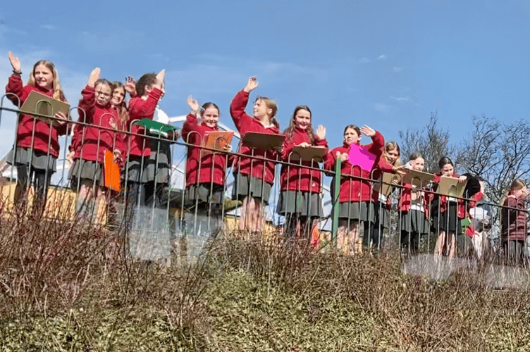 Children, Ropley station, March 19th 2025.